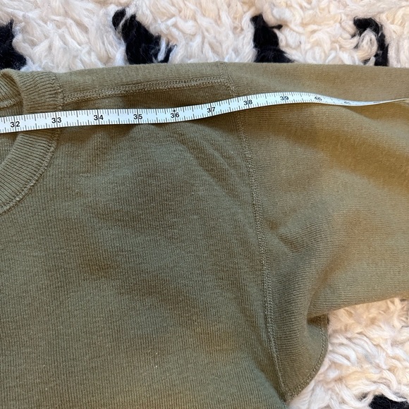 Olive green wool cotton undershirt - Picture 7 of 7